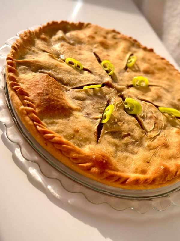 Осетинский пирог с мясом (фыдджын)