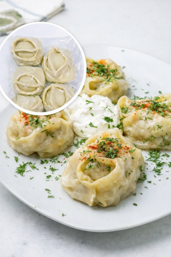 Манты с говядиной